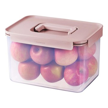 Контейнер для продуктов CLASSIC PLUS 6 л розовый/прозрачный