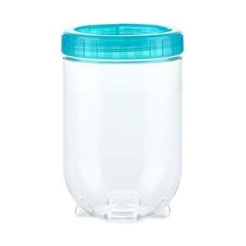 Контейнер для продуктов INTERLOCK 0,7 л бирюзовый/прозрачный