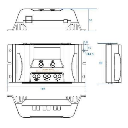 Контроллер заряда солнечных батарей MPPT MT1550EU 12V/15A