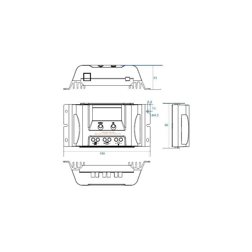 Контроллер заряда солнечных батарей MPPT MT1550EU 12V/15A