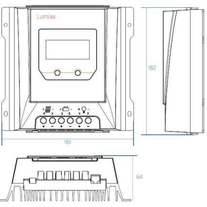 Контролер заряда солнечных батарей MPPT MT3075 12/24V/30A