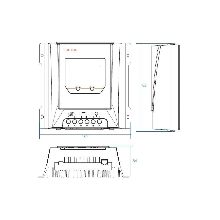 Контролер заряда солнечных батарей MPPT MT3075 12/24V/30A