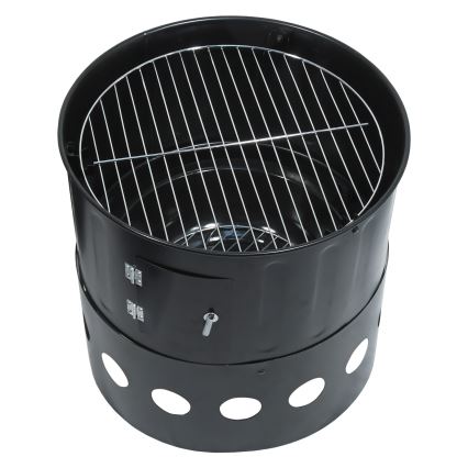 Коптильня на углях 3в1 черный