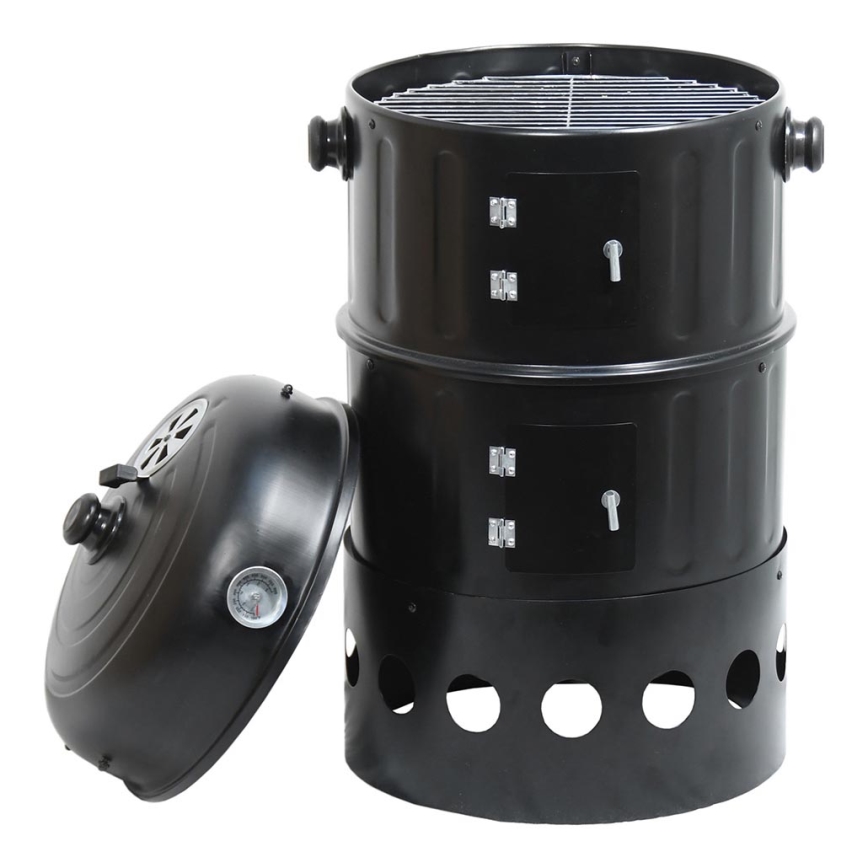 Коптильня на вугілля 3в1 чорний