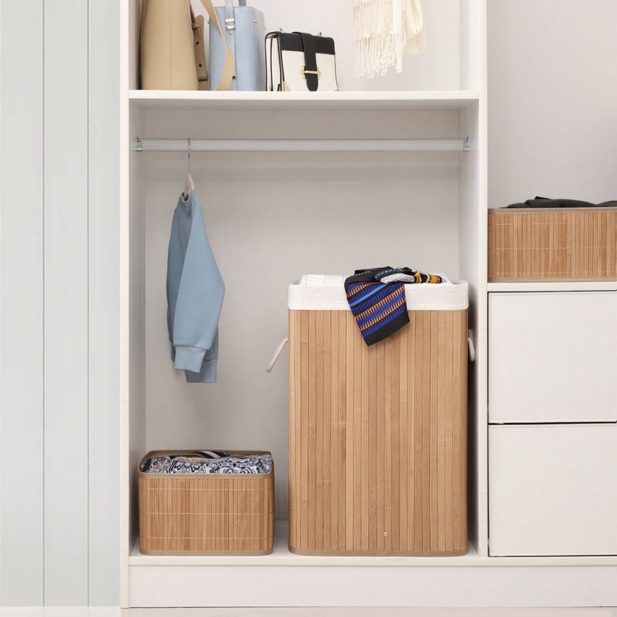 Корзина для белья GUS, коричневая