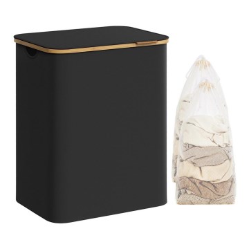 Корзина для белья TATE, чёрная