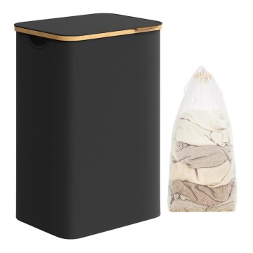 Корзина для белья TATE чёрная