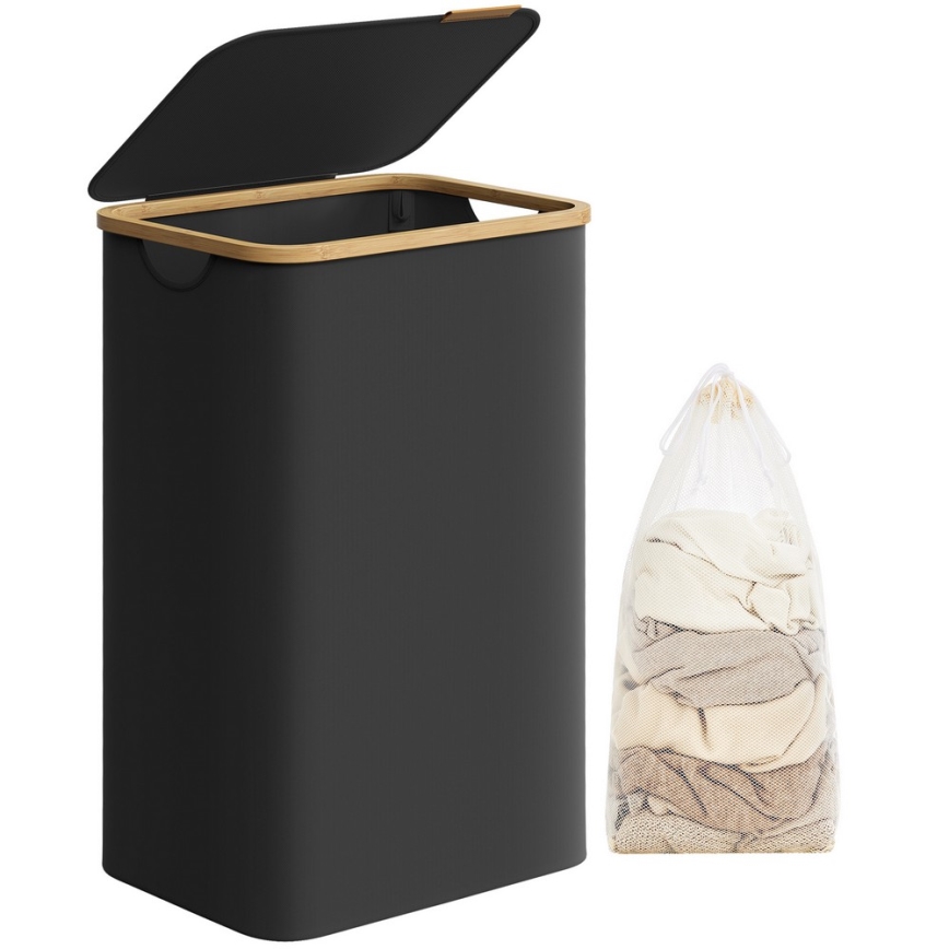 Корзина для белья TATE чёрная