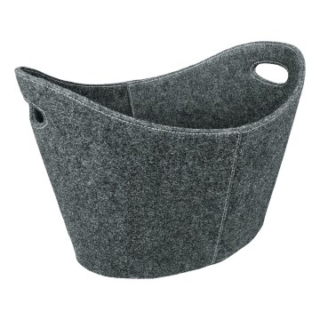 Корзина из фетра с ручками 54x40 см серый