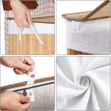 Кошик для білизни GUS коричневий