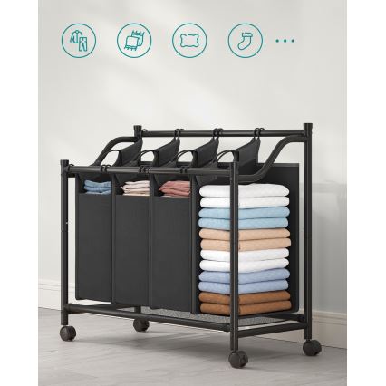 Кошик для білизни LINA чорний