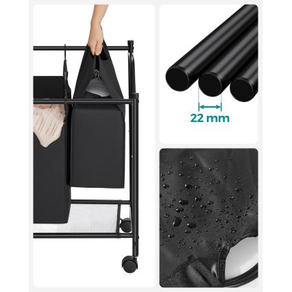 Кошик для білизни LINA чорний