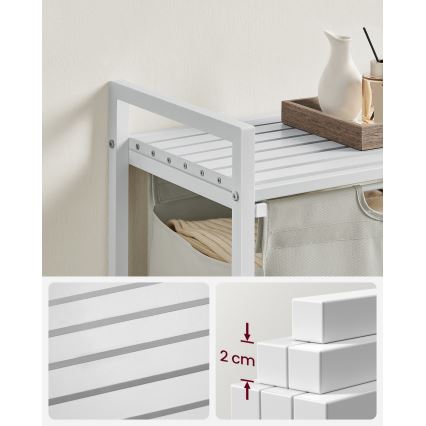 Кошик для білизни REX, білий