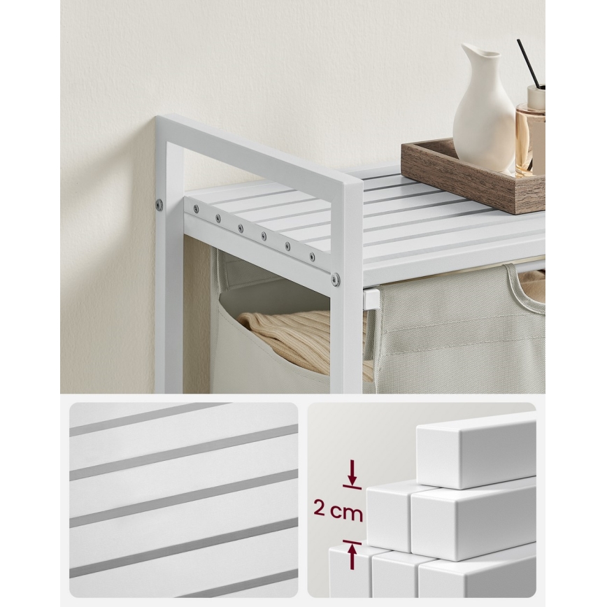 Кошик для білизни REX, білий