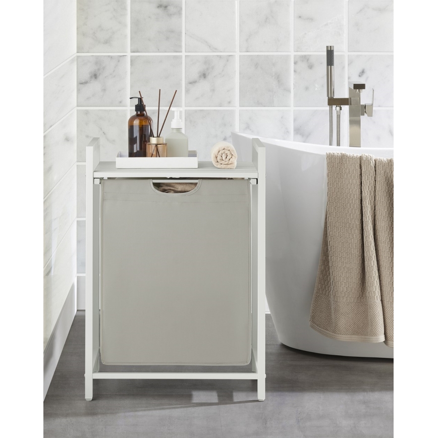 Кошик для білизни REX, білий