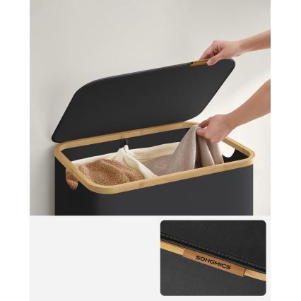 Кошик для білизни TATE чорний