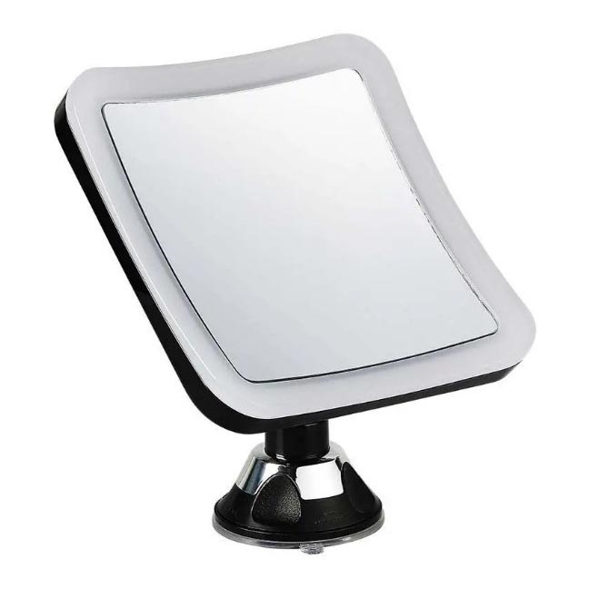 Косметическое зеркало со светодиодной подсветкой LED/3,2W/4,5V 3xAA IP44