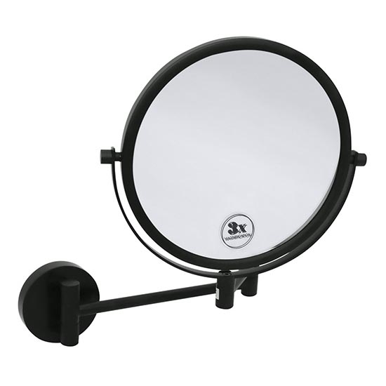 Косметическое зеркало 23×28 см чёрное