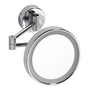 Косметичне дзеркало 22x20 см срібне