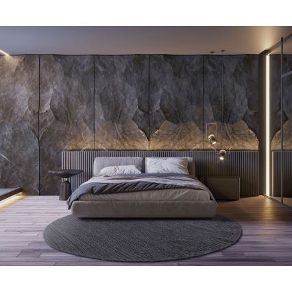 Ковёр FIR WOOL 160 см 2600 г/м2 антрацит/натуральный