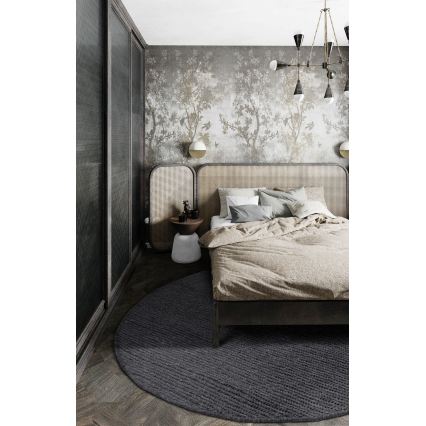 Ковёр FIR WOOL 160 см 2600 г/м2 антрацит/натуральный