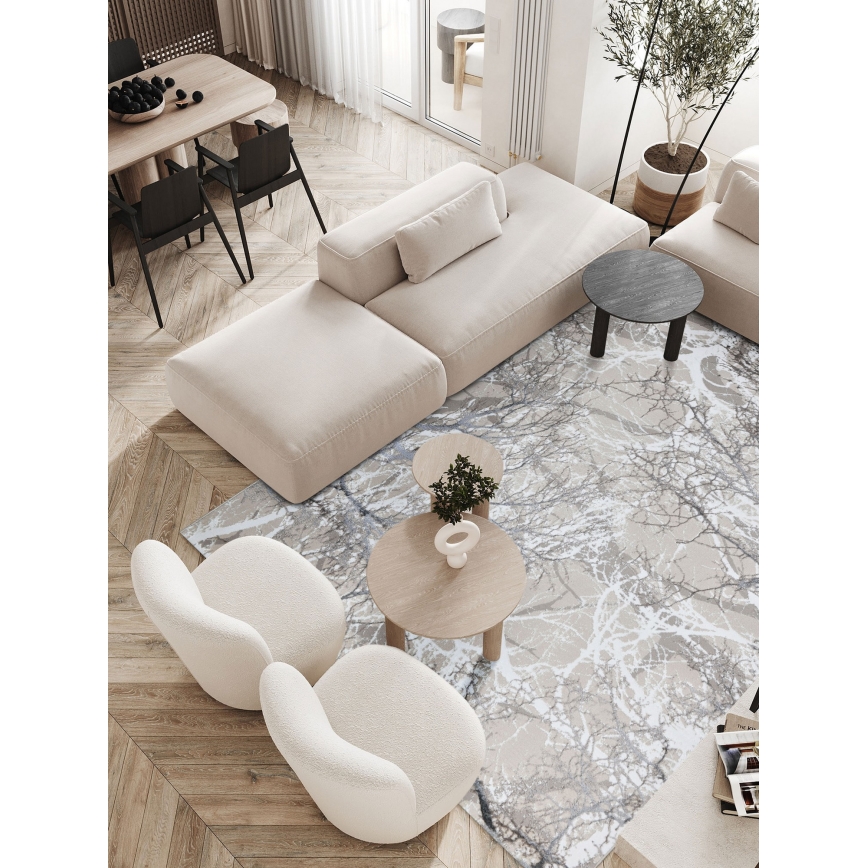 Ковер GRECE 120x170 см 2150 г/м2 кремовый/серый/белый