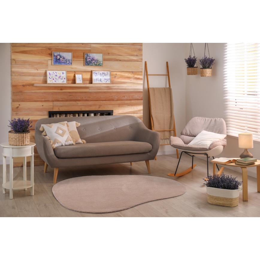Ковёр с противоскользящим покрытием LOREN 120x170 см, бежевый