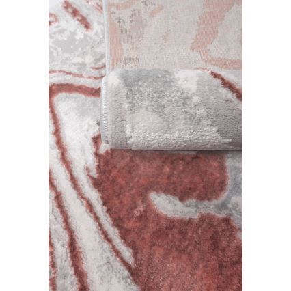 Ковер STONE 80x140 см розовый/серый