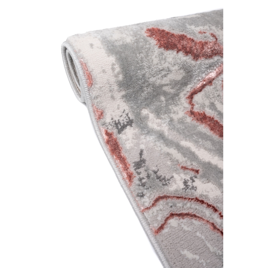 Ковер STONE 80x140 см розовый/серый