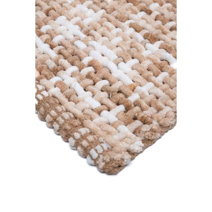 Коврик для ванной BELWEDER 60x100 cm бежевый/белый
