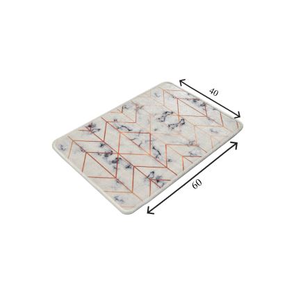 Коврик для ванной MOREA 40x60 см бежевый