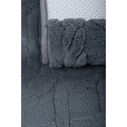 Коврик для ванной NEW STYLE 3D 60x90 см серый