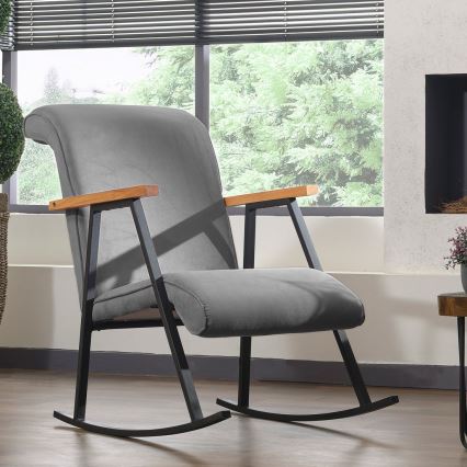 Кресло-качалка LUNI серое