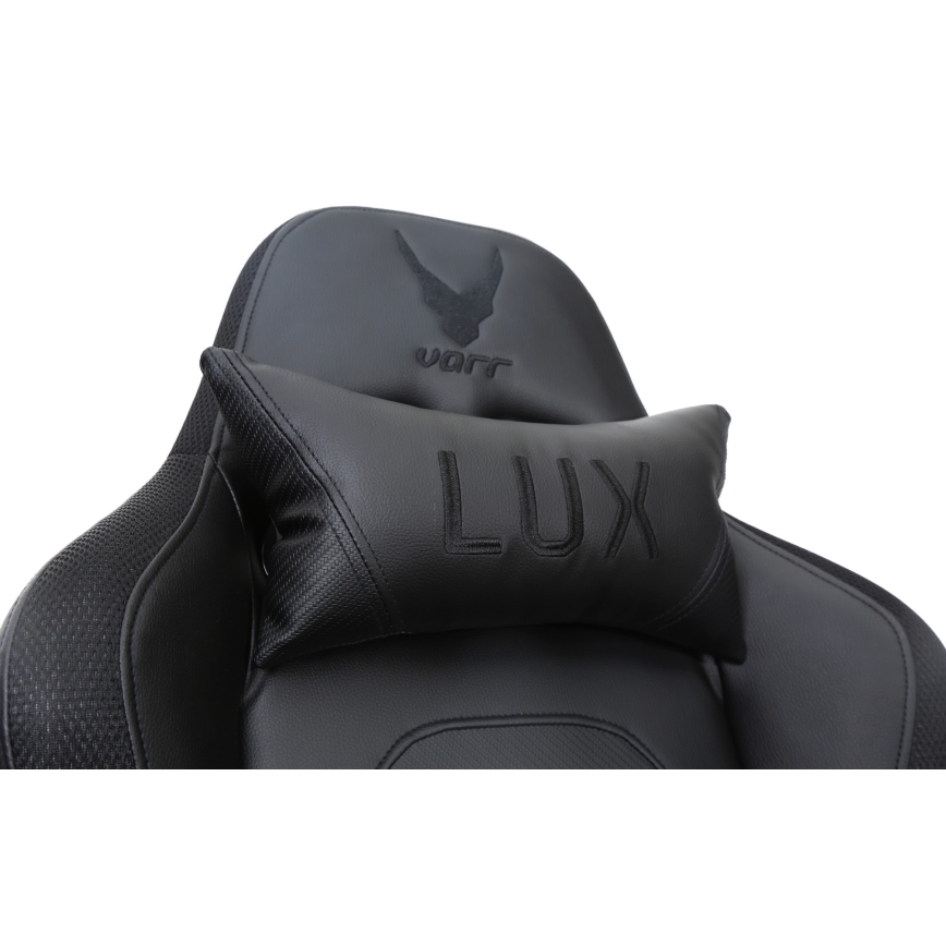 Крісло геймерське VARR Lux з LED RGB підсвіткою + дистанційне керування чорний