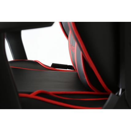 Крісло геймерське VARR Monza чорний/червоний