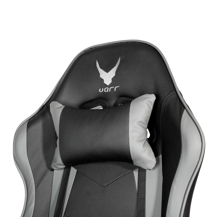 Крісло геймерське VARR Zolder чорний/сірий