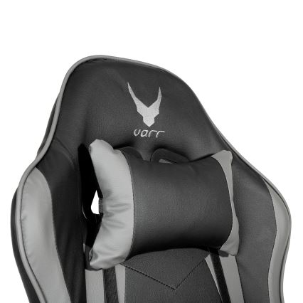 Крісло геймерське VARR Zolder чорний/сірий