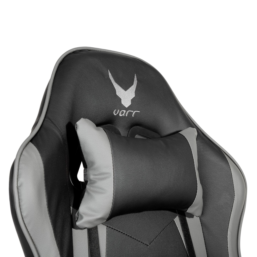 Крісло геймерське VARR Zolder чорний/сірий