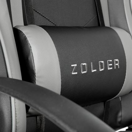 Крісло геймерське VARR Zolder чорний/сірий