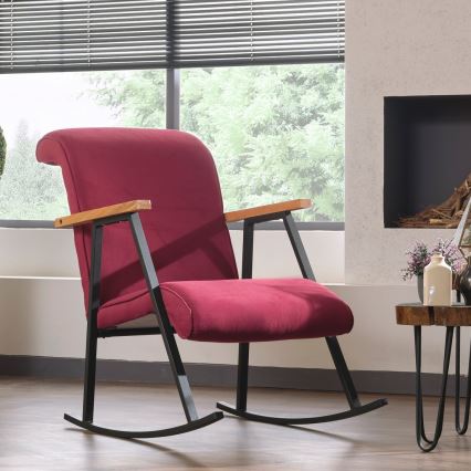 Крісло-гойдалка LUNI червоне