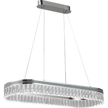 Кришталева LED-люстра THALIA на тросі, з регулюванням яскравості, LED/50W/230V 3000-6000K + пульт дистанційного керування