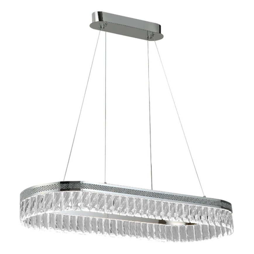 Кришталева LED-люстра THALIA на тросі, з регулюванням яскравості, LED/50W/230V 3000-6000K + пульт дистанційного керування