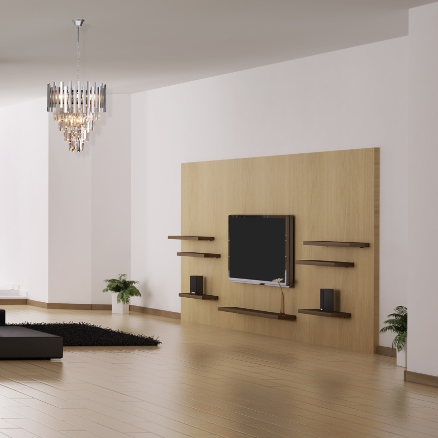 Кришталева люстра на ланцюжку ASPEN 9xE14/40W/230V