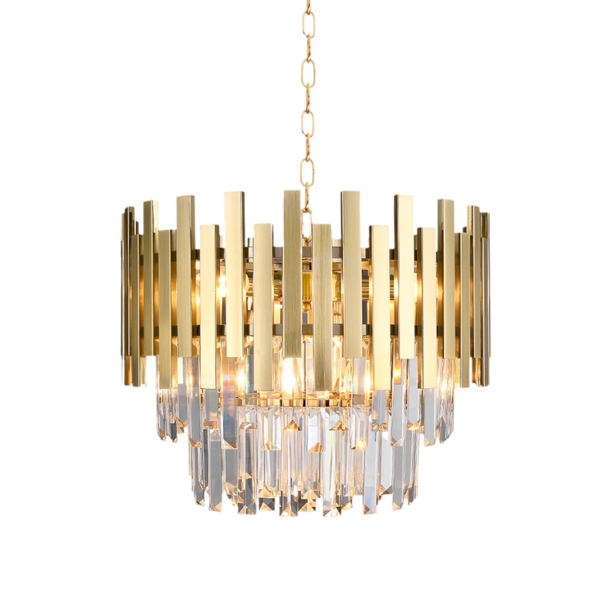 Кришталева люстра на ланцюжку ASPEN GOLD 6xE14/40W/230V