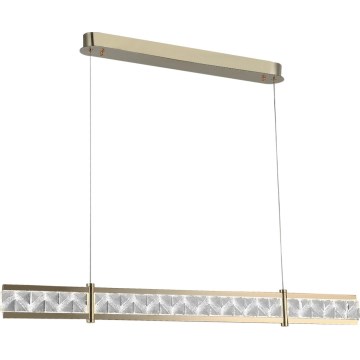 Кришталева підвісна LED-люстра ENRIQUE на тросі, з регульованою яскравістю LED/20W//230V 3000-6000K + пульт дистанційного керування