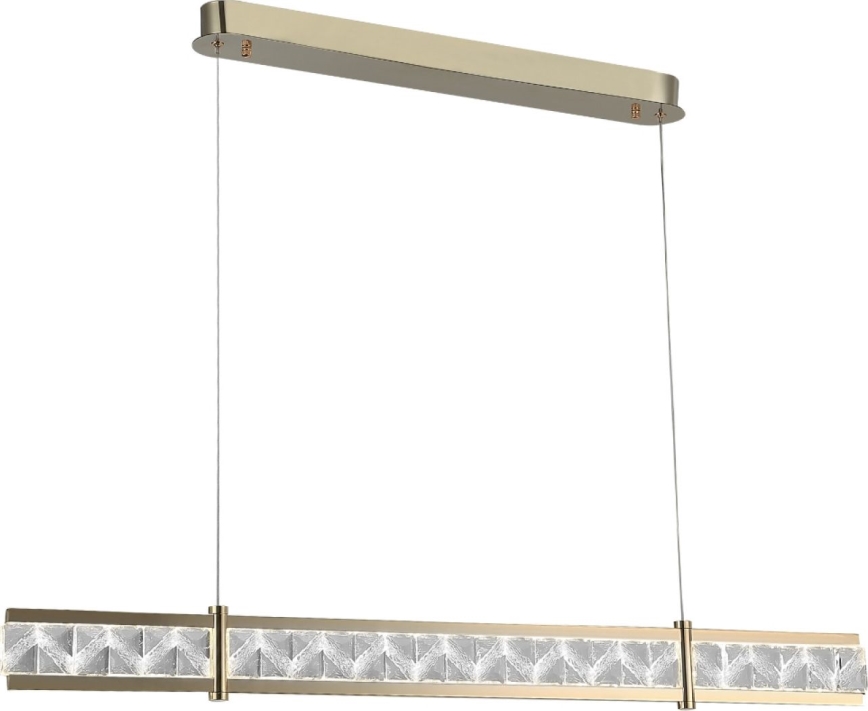 Кришталева підвісна LED-люстра ENRIQUE на тросі, з регульованою яскравістю LED/20W//230V 3000-6000K + пульт дистанційного керування