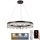 Кришталева підвісна LED люстра з регулюванням яскравості LED/40W/230V 3000-6500K + пульт дистанційного керування