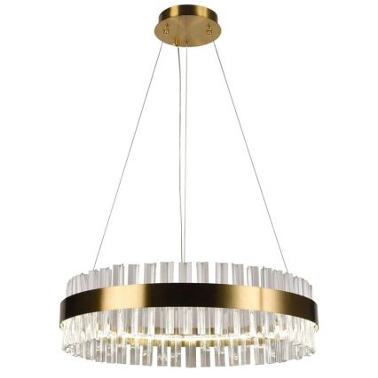 Кришталева підвісна LED люстра з регулюванням яскравості LED/40W/230V 3000-6500K + пульт дистанційного керування
