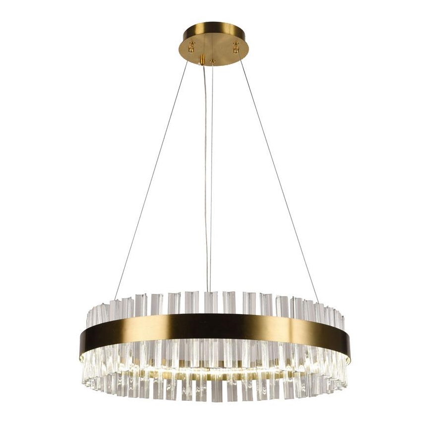 Кришталева підвісна LED люстра з регулюванням яскравості LED/40W/230V 3000-6500K + пульт дистанційного керування