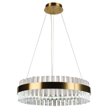 Кришталева підвісна LED люстра з регулюванням яскравості LED/40W/230V 3000-6500K + пульт дистанційного керування